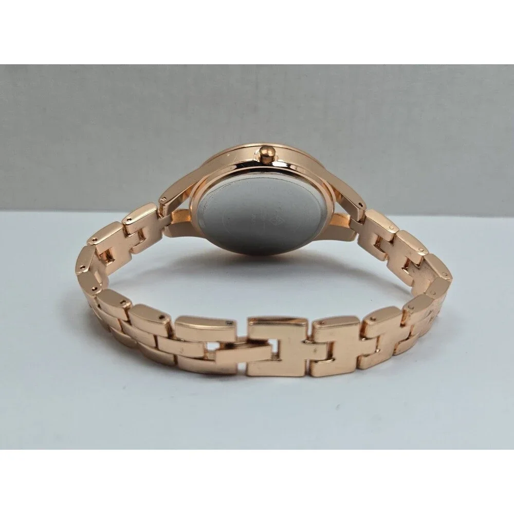 Timothy Stone Joliet Womens Rose Gold Swarovski Crystal Quartz Watch New Battery